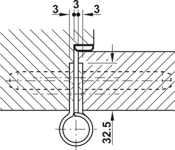 Scharnier voor utiliteitsbouw, StarTec DHB 1120, voor stompe deuren voor de utiliteitsbouw tot 120 kg