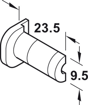 Afsluiting, voorwandsysteem horizontaal