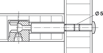Metaalschroef, met schroefdraad M4, kruiskop PZ2, staal