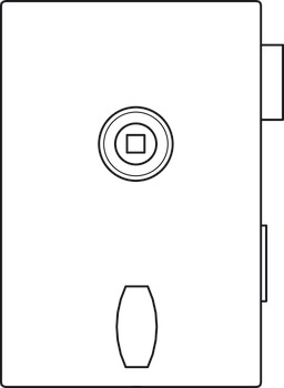 Glasdeur-badkamer/wc-slot, GHP 203, Startec