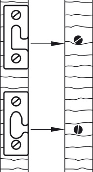 Radiatorklepbeslag, messing, voor radiatorbekleding