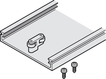 Verbindingsprofiel, connector, voor Hawa Concepta III 25/35, voor parkeernis met 2 deuren