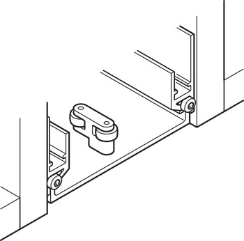 Beslag voor draaischuifdeuren, Hawa Concepta III 25/35 Push