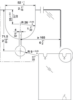 Schuifdeurbeslag, Hawa Junior 120 GP, garnituur