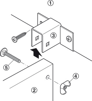 bedsokkelverbinder, voor één- en tweepersoonsbedden