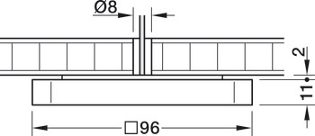 Plafond-Opbouwverlichtingen, Nimbus module Q 16 Connect ON 24 V multiwit