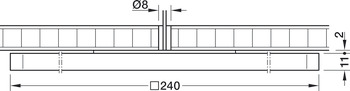 Plafond-Opbouwverlichtingen, Nimbus module Q 64 Connect ON 24 V multiwit