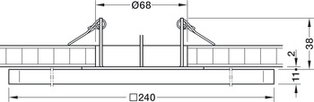 Plafond-Opbouwverlichtingen, Nimbus module Q 64 Connect ON 24 V multiwit